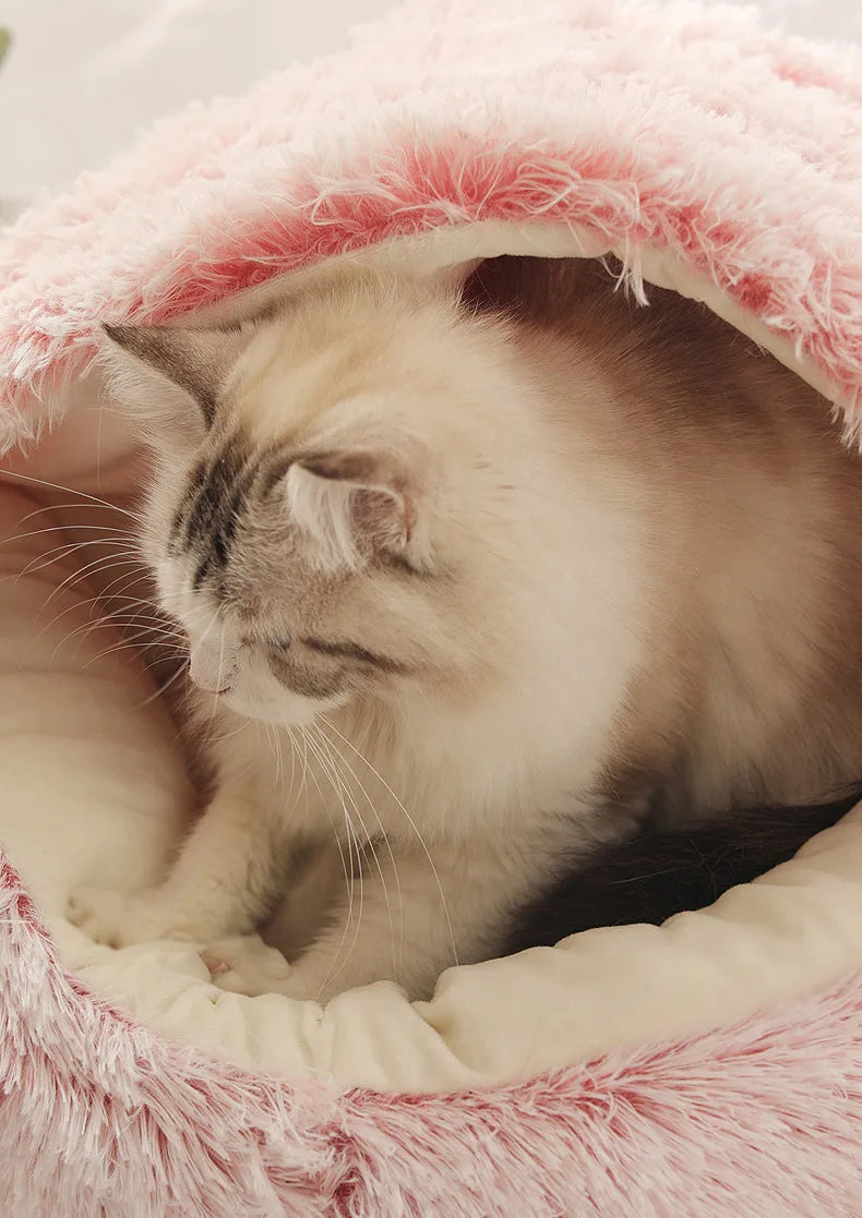 Soft Plush Winter Pet Bed & Cat Nest