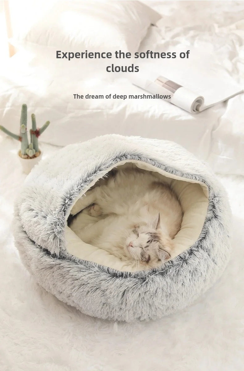 Soft Plush Winter Pet Bed & Cat Nest