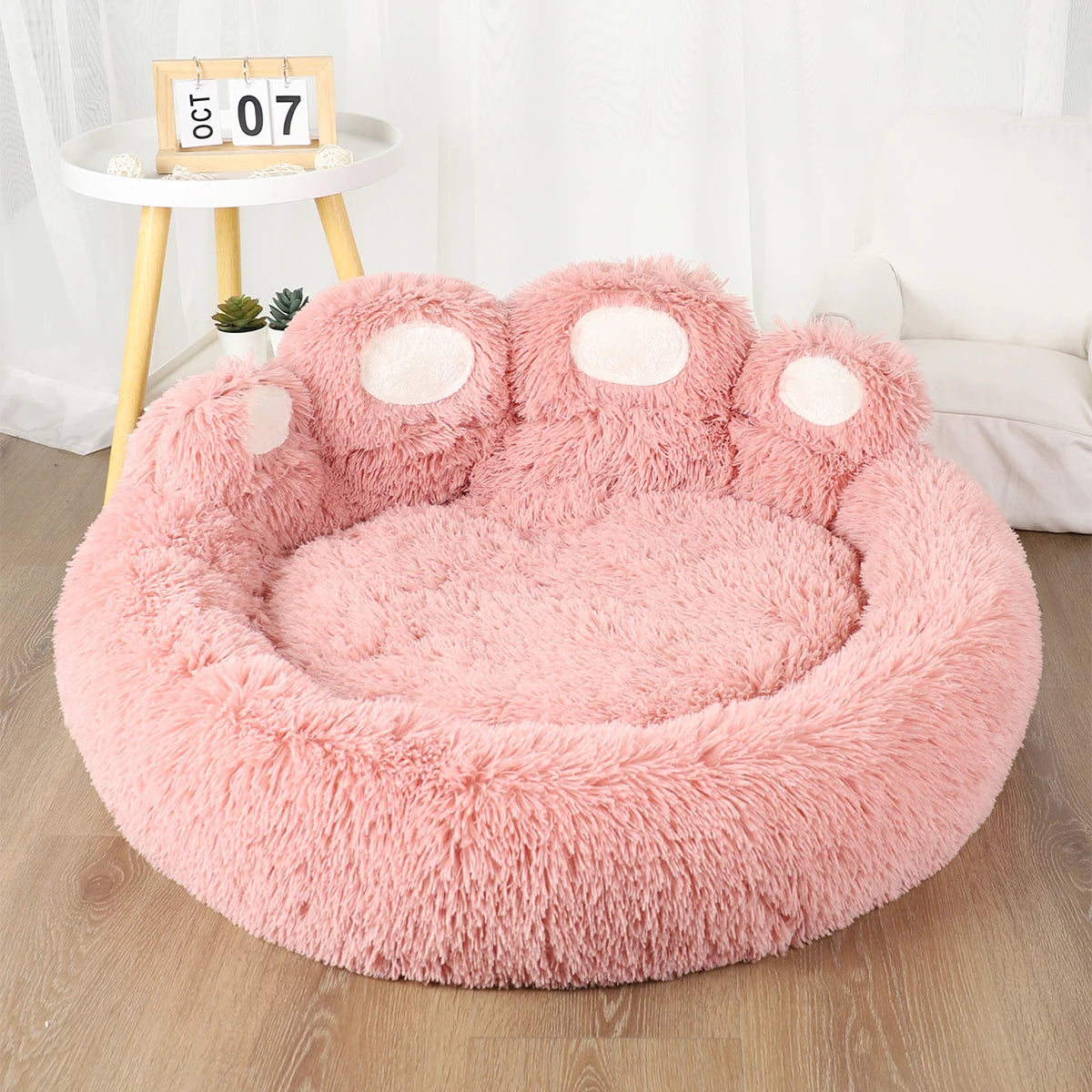 Fluffy Winter Pet Bed & Basket