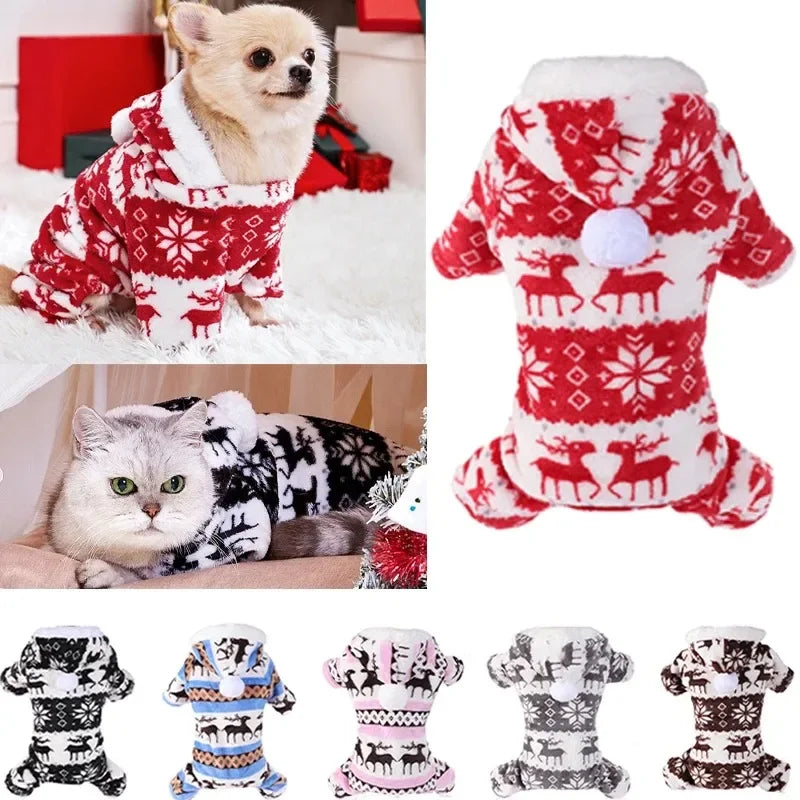 Dog Christmas Coat Ultra Soft Fleece Winter Jacket
