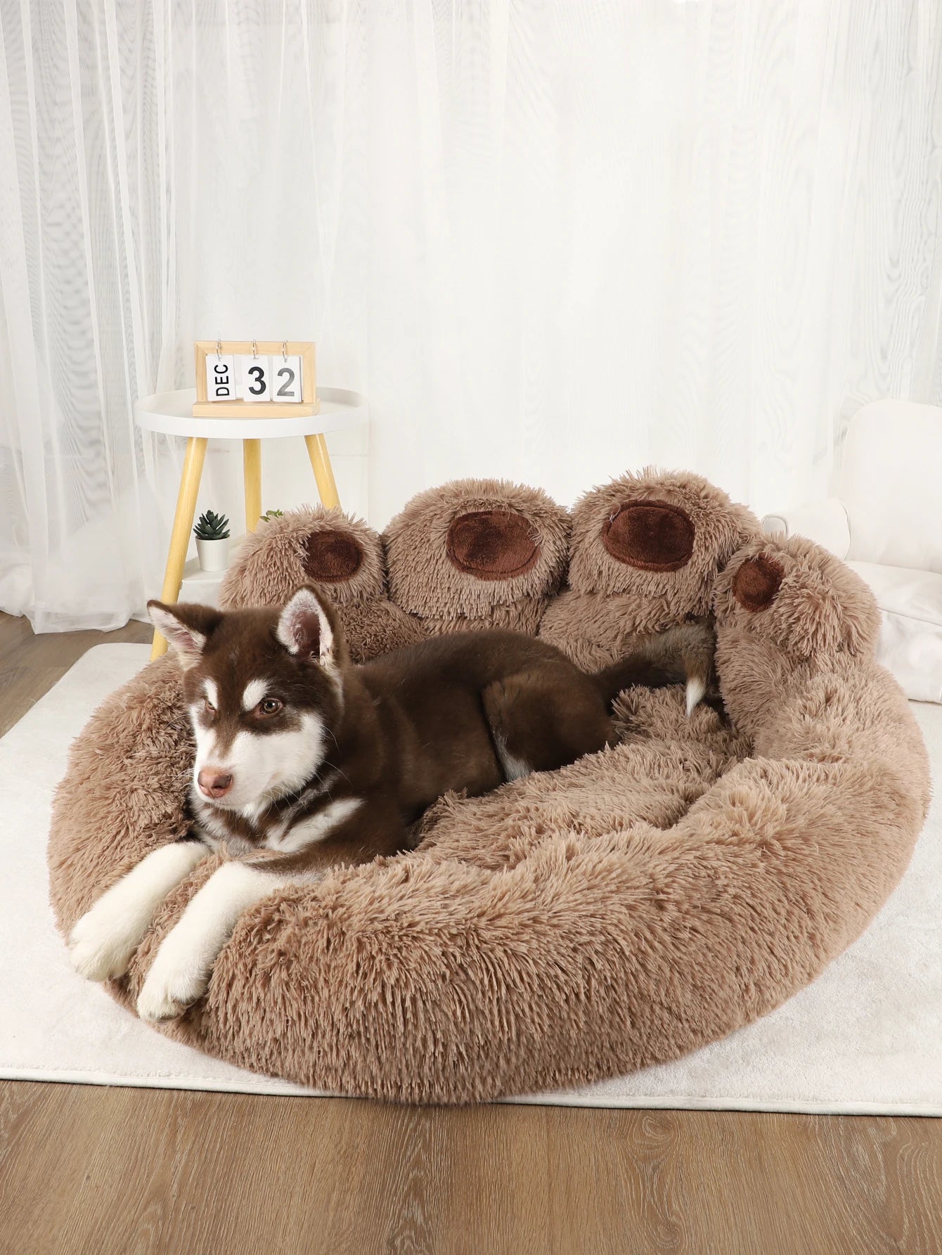 Fluffy Winter Pet Bed & Basket
