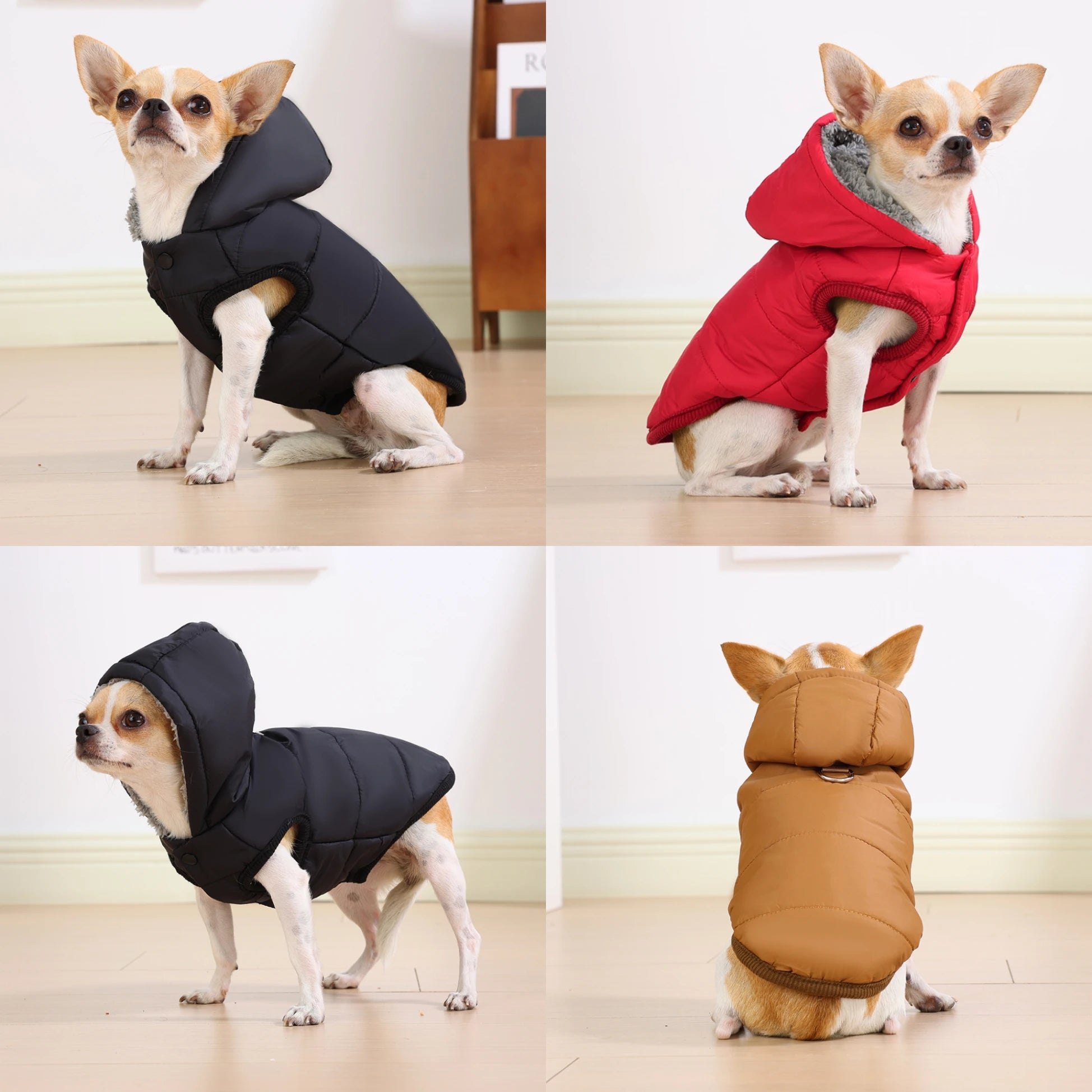 Waterproof Pet Cat Hoodie Jacket Winter Warm