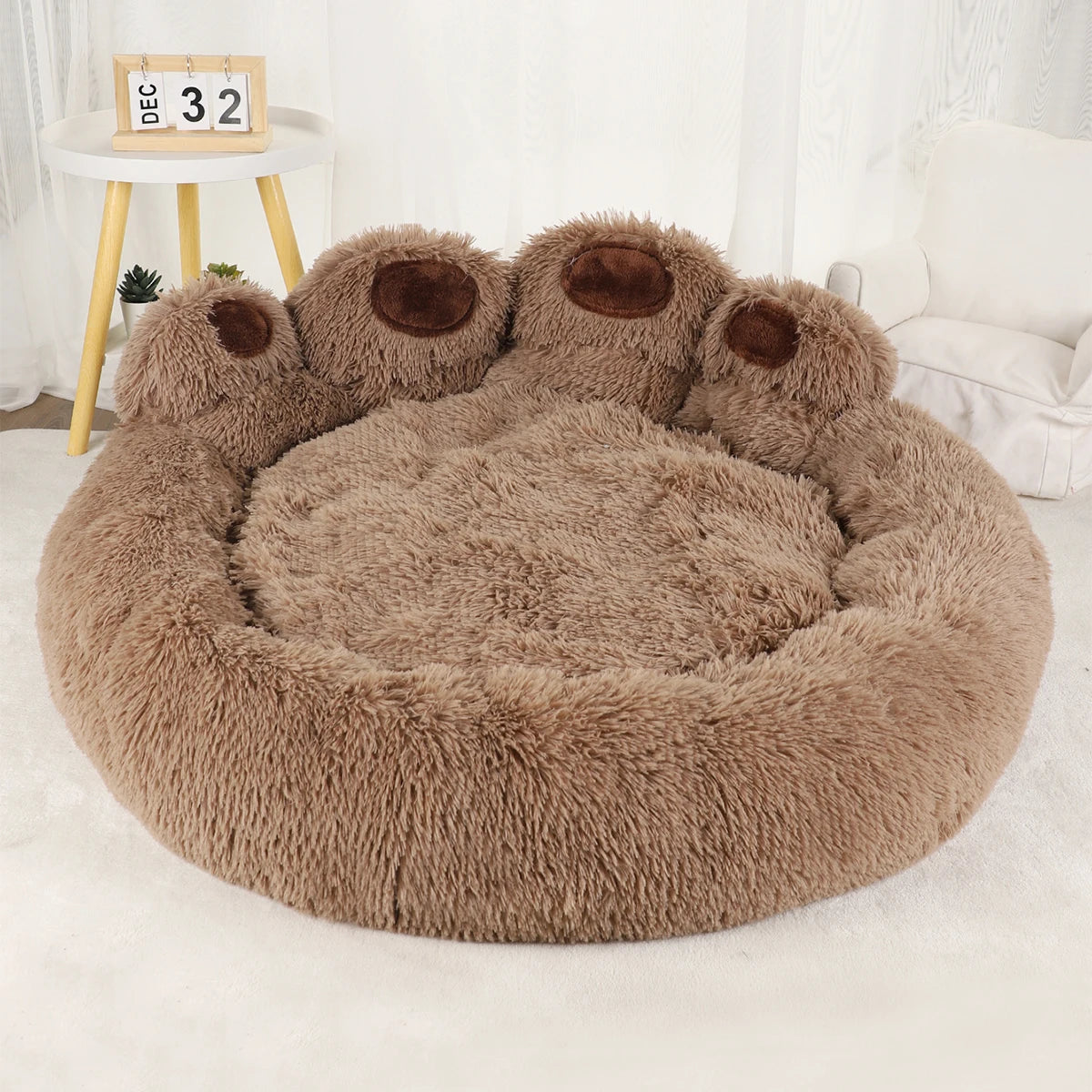 Fluffy Winter Pet Bed & Basket