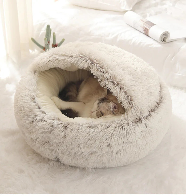 Soft Plush Winter Pet Bed & Cat Nest