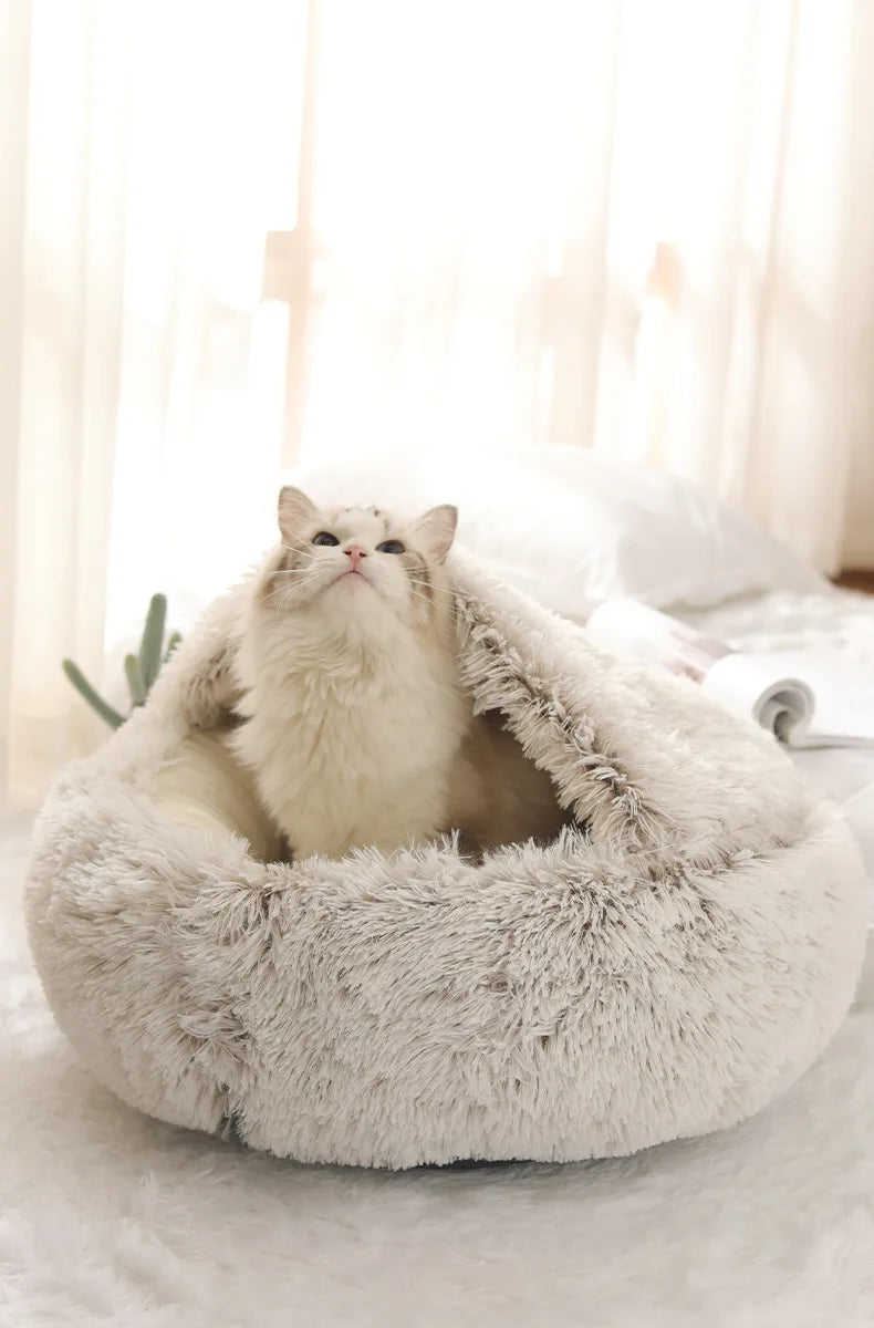 Soft Plush Winter Pet Bed & Cat Nest